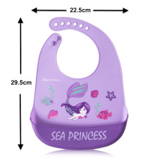 Autumnz Adjustable Soft Silicone Bib *Sea Princess* (6m+)