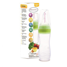 Autumnz - Silicone Squeeze Feeder With Spoon *Stand Neck 120ml* (Green)